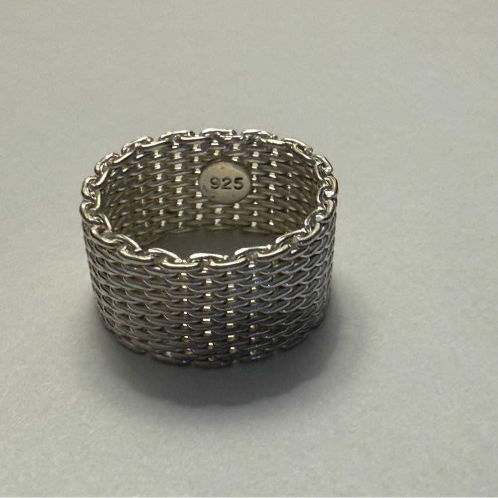 Sterling Silver Mesh Ring